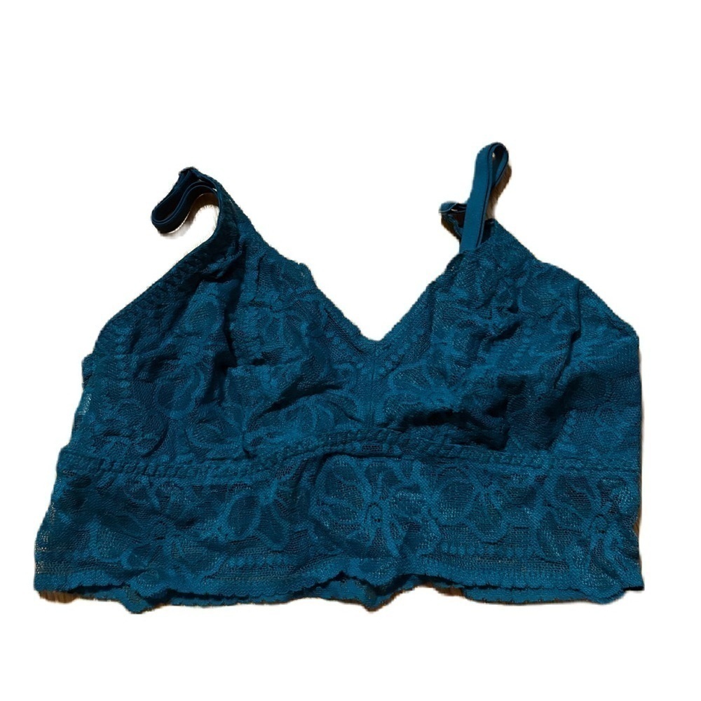 Pink Victoria’s Secret Blue Lace Bralette NEW Small